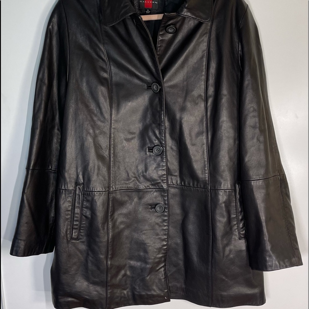 Gallery Leather Coat XL